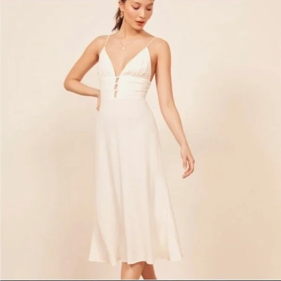 Floral Midi Montague Dress Reformation Reformation Dresses